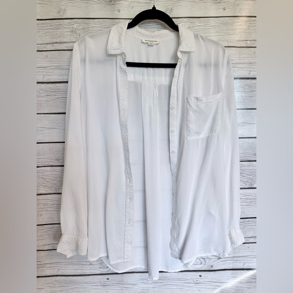 Women’s beachlunchlounge Collection White Casual Button-Down Long Sleeve Shirt